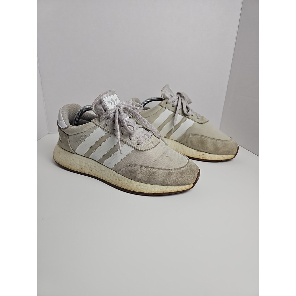 Adidas‎ I-5923 Shoes Men's Size 8 Gray Suede Boost Running Sneakers B37924